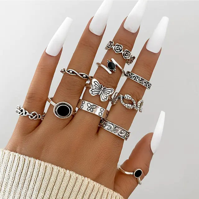 Gothic Rings Set