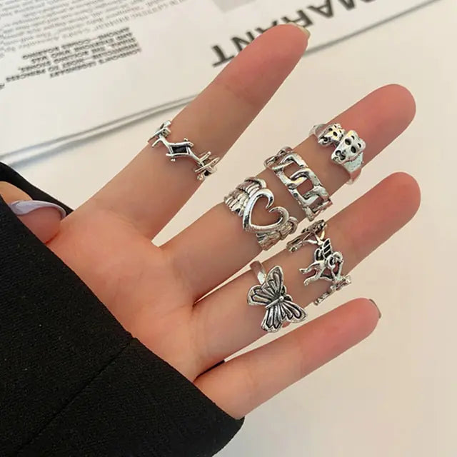 Gothic Rings Set