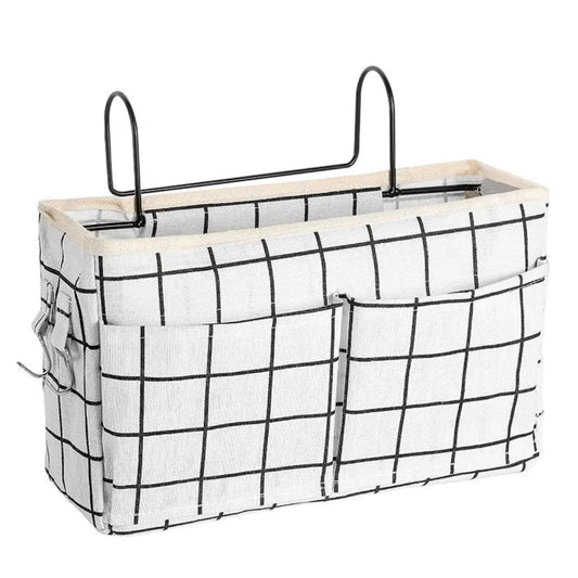 Bedside Fence Storage Box Basket Hanging Bag