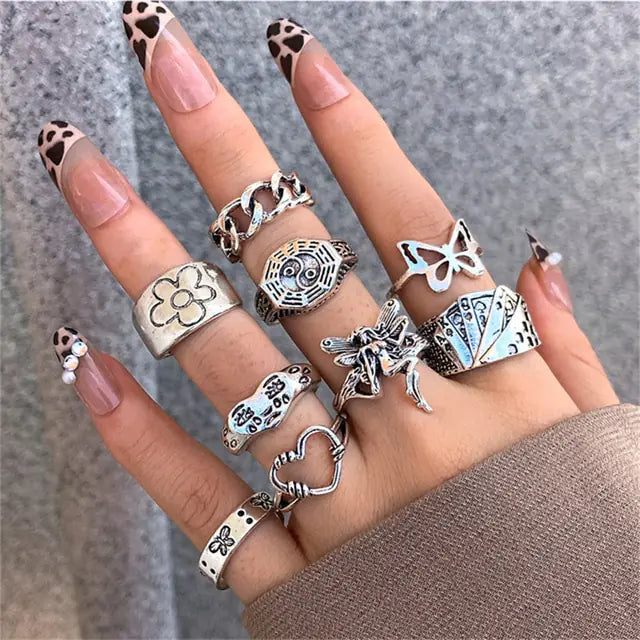 Gothic Rings Set