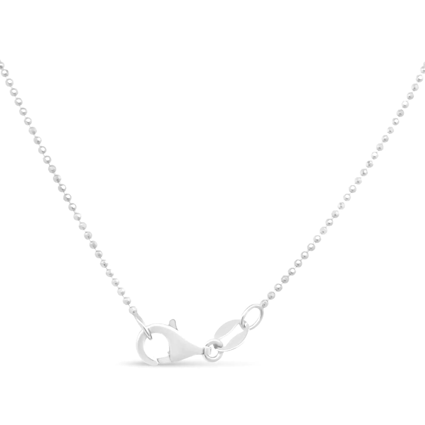 .925 Sterling Silver 0.7mm Slim and Dainty Unisex 18" Inch Ball Bead Chain Necklace