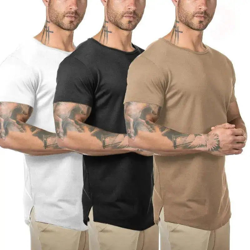 Solid Cotton Short Sleeve T-Shirt