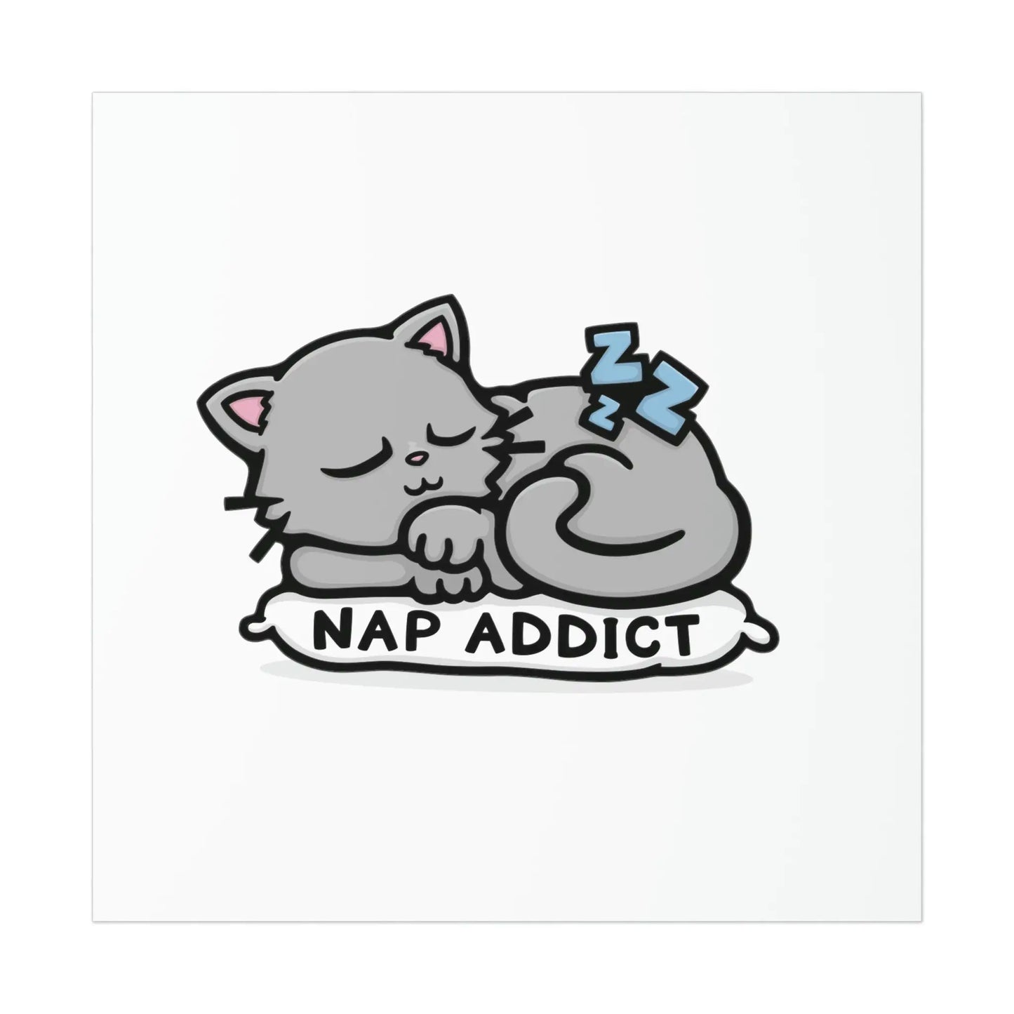 Nap Addict Cat Print