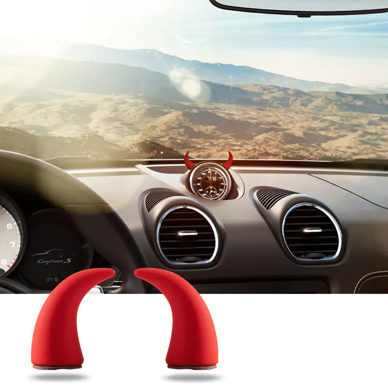 Devil Horns Car 3D Decoration