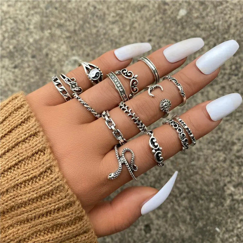 Gothic Rings Set