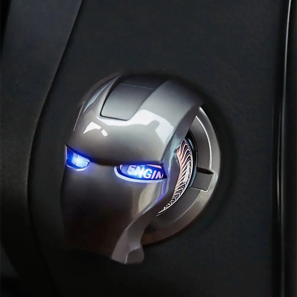 Iron Man Car Accessories Engine Ignition Protective Cover