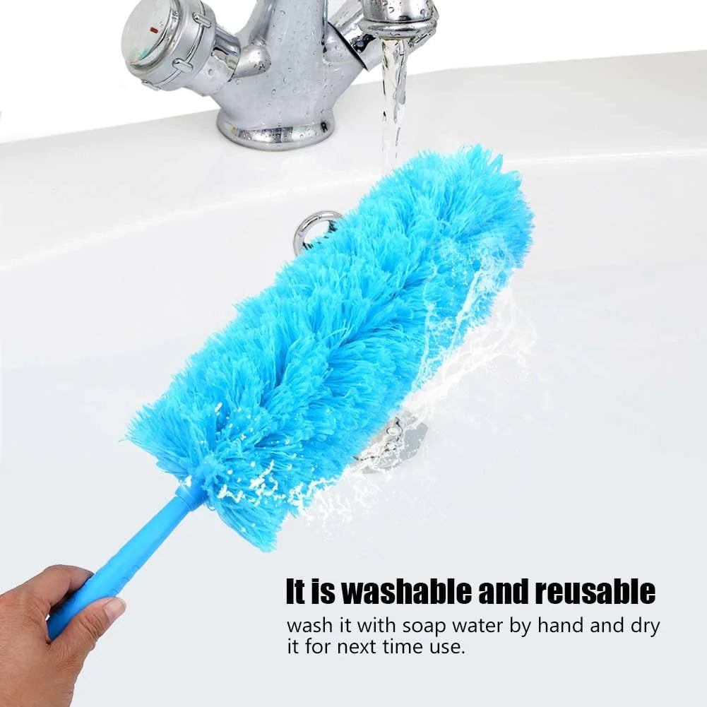 Microfiber Duster Cleaning Brush Dust Cleaner Bendable Handle Soft Ceiling Fan