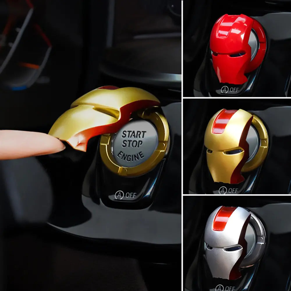 Iron Man Car Accessories Engine Ignition Protective Cover