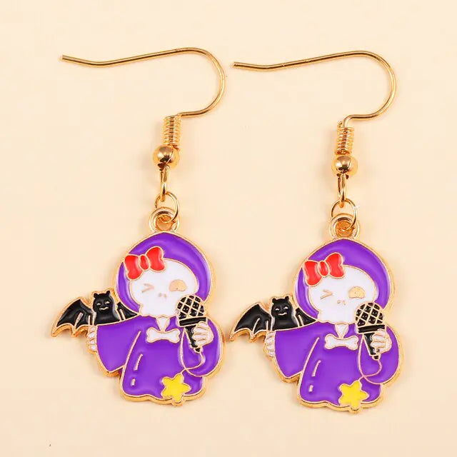 Enamel Earrings