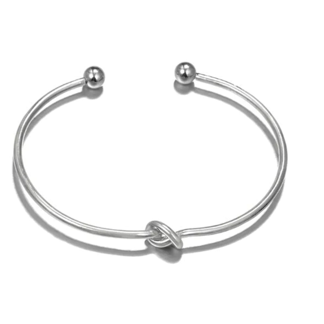 Stacked Bracelet Set Silver