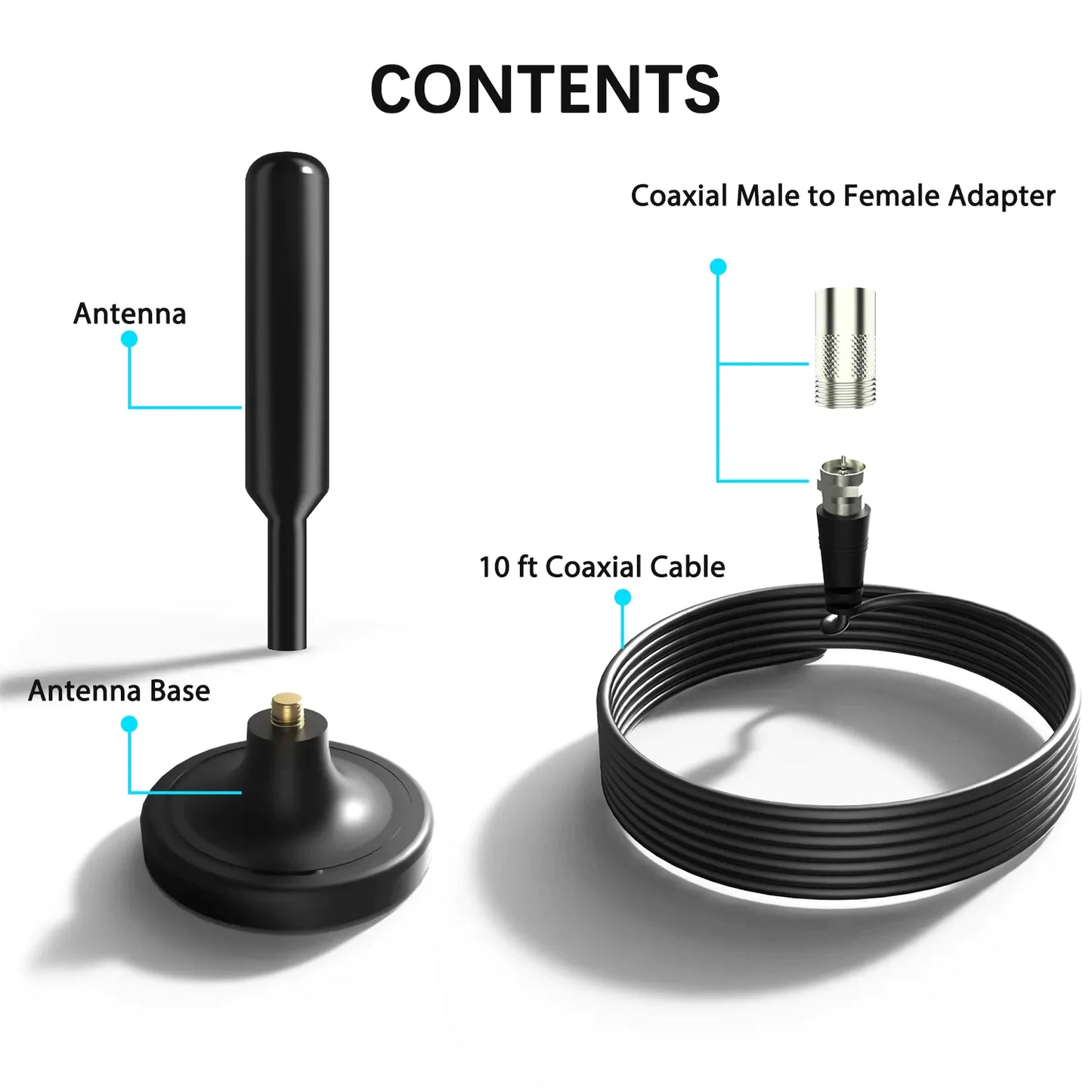 5600Miles Upgraded TV Antenna HDTV Amplified Digital 4K 1080P Long Range Indoor