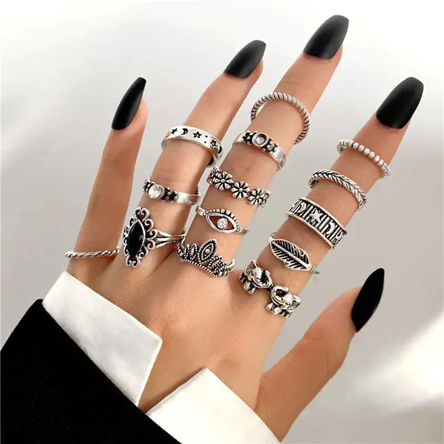 Gothic Rings Set