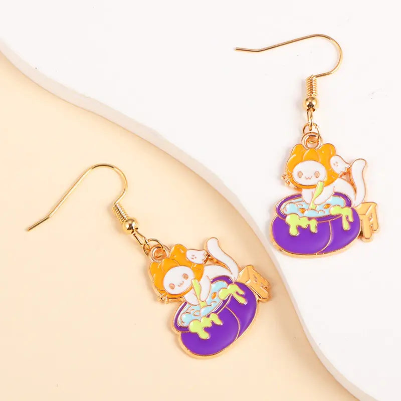 Enamel Earrings