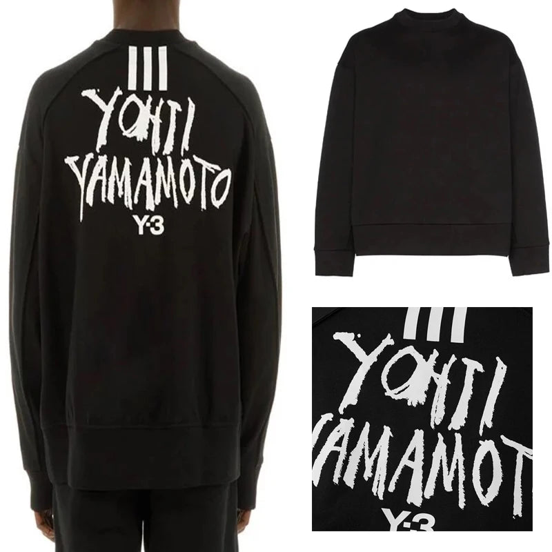 Y-3 Print Sweatshirt Trendy Comfortable Fashion