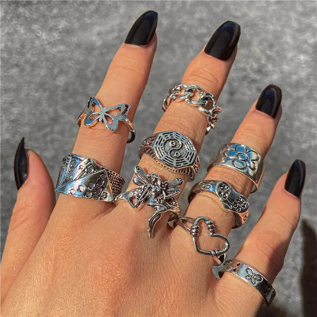 Gothic Rings Set