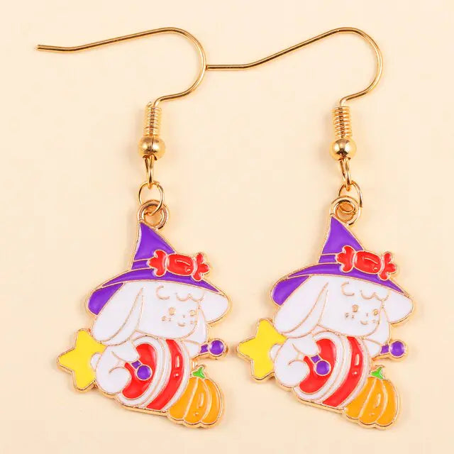 Enamel Earrings