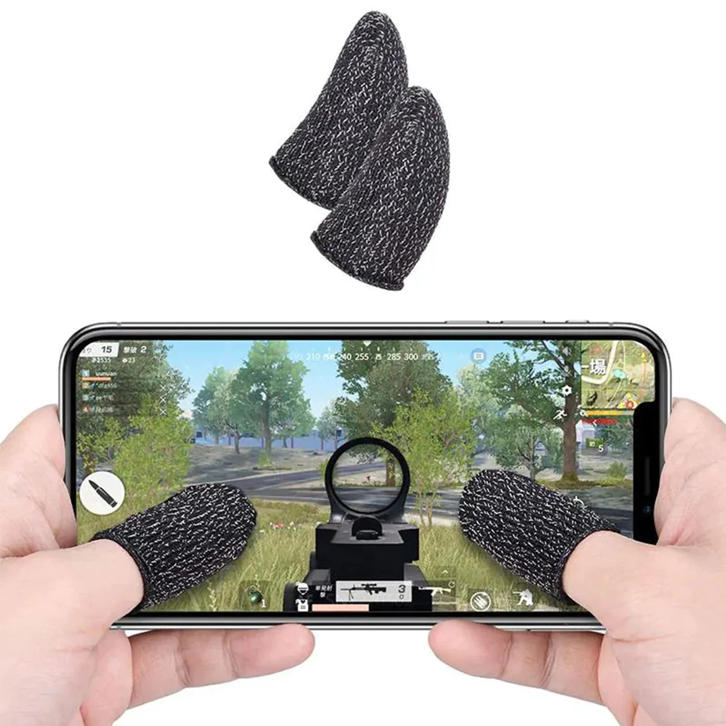 10 Pcs Screen PUBG Gaming Finger Sleeve Game Controller Mobile Sweatproof Gloves