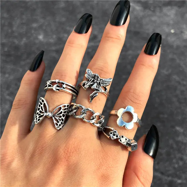 Gothic Rings Set