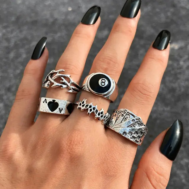 Gothic Rings Set