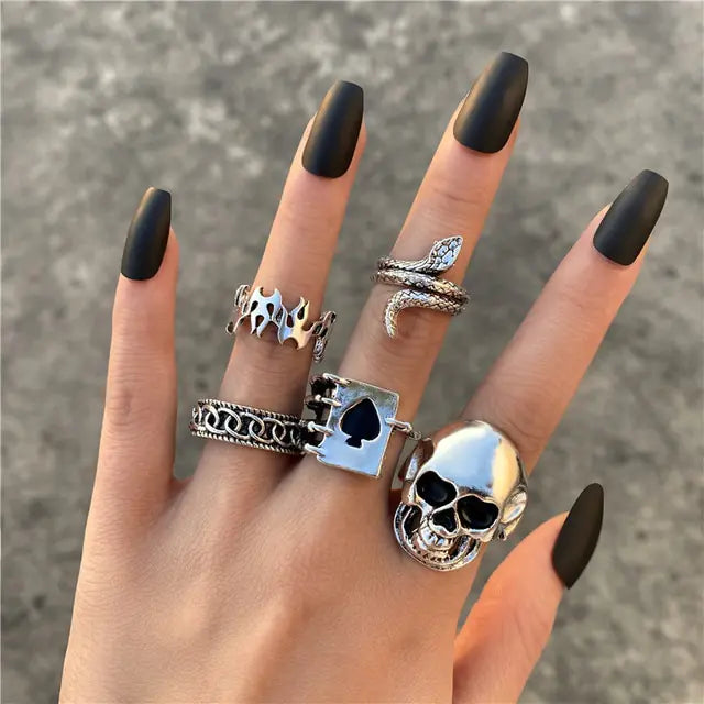 Gothic Rings Set