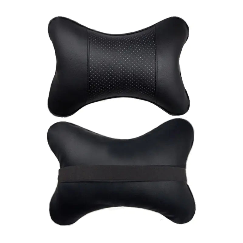 PU Leather Car Neck Pillow for Head Pain Relief