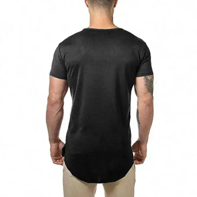 Solid Cotton Short Sleeve T-Shirt