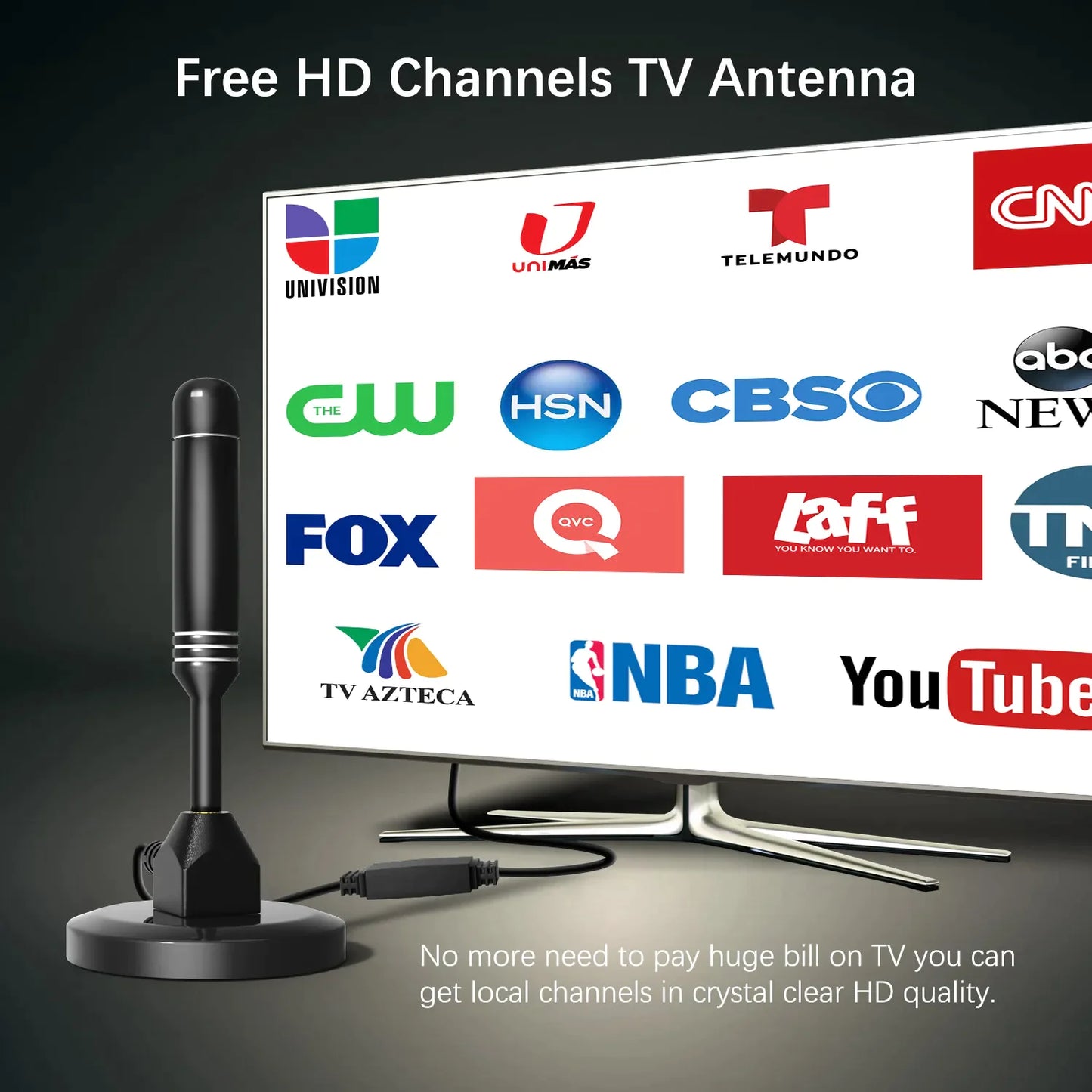 5600Miles Upgraded TV Antenna HDTV Amplified Digital 4K 1080P Long Range Indoor