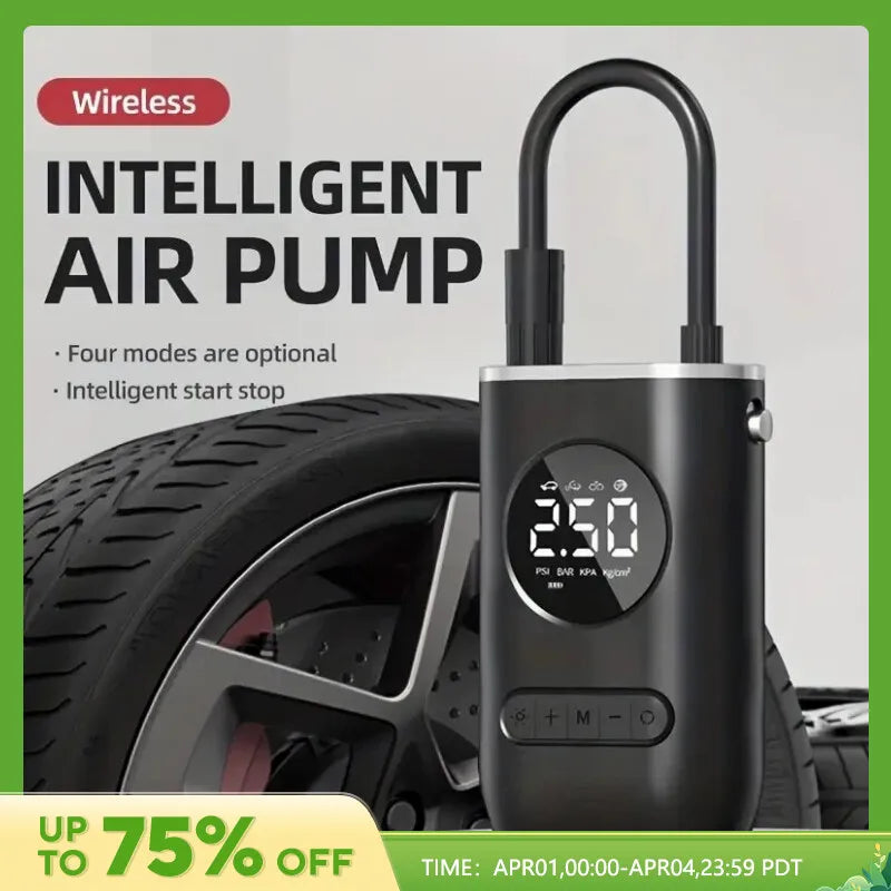 Air Pump Handheld Wireless Digital Display Charging Pump