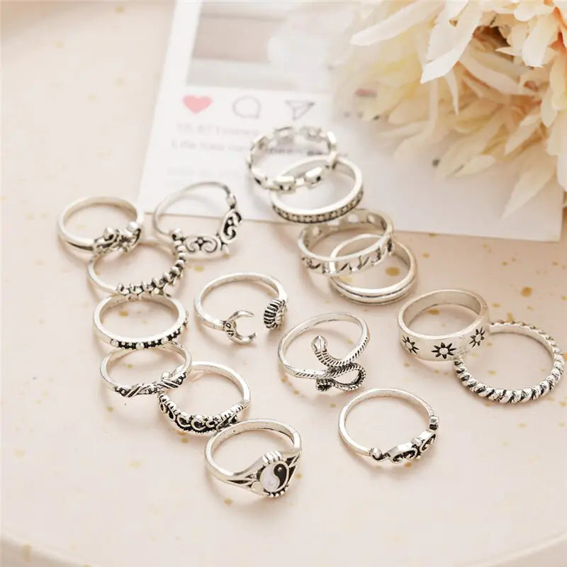 Gothic Rings Set